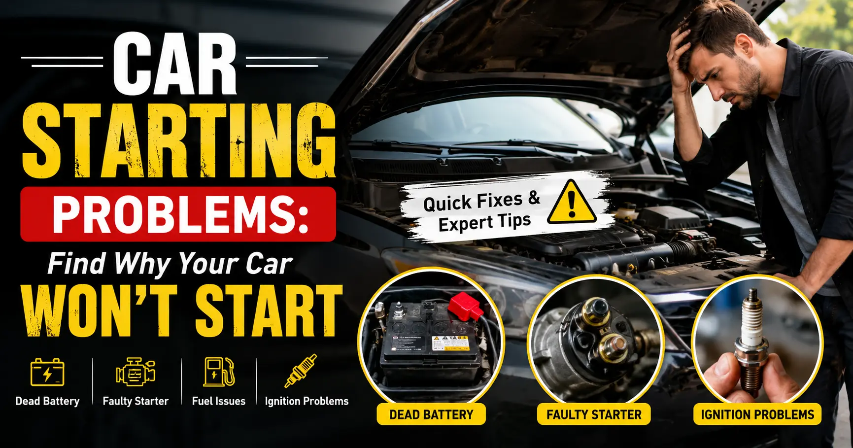 Car starting problems and common no-start symptoms