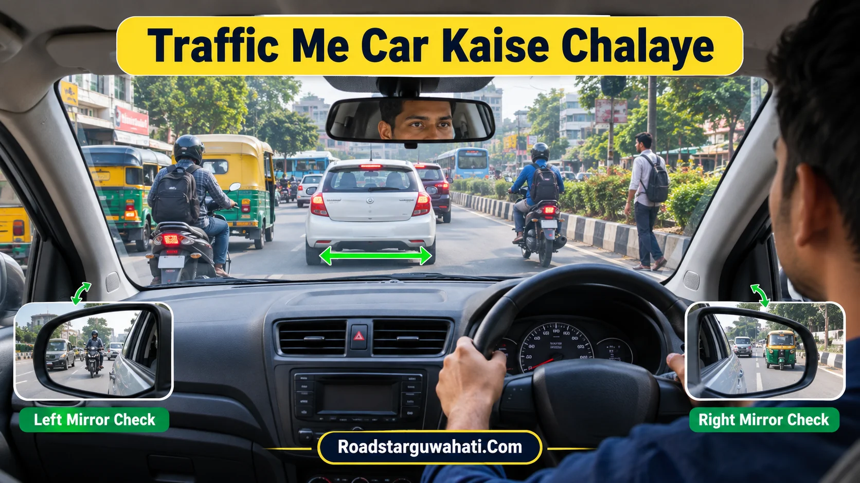 Traffic me car kaise chalaye beginner guide